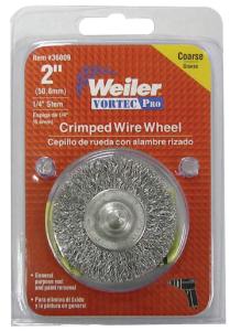 Weiler® Vortec Pro® Stem Mounted Crimped Wire Wheel, ORS Nasco