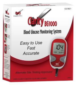 Clarity BG1000 blood glucose meter