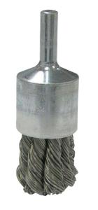 Weiler® Vortec Pro Stem Mounted Knot Wire End Brush, ORS Nasco