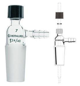 Inlet Adapters, with Hose Connection, Chemglass