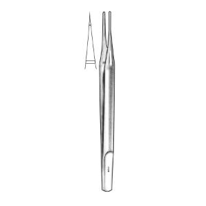 Suture Tying Forceps with Platform, Stainless Steel with Diamond Coated Jaws, Sklar
