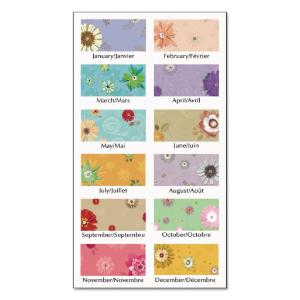 Visual Organizer® Flowers Monthly Desk Pad, Essendant