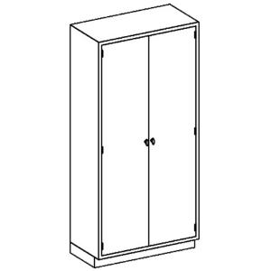 High cabinet  with hinge solid door