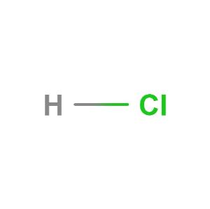 Hydrochloric acid chemical structure