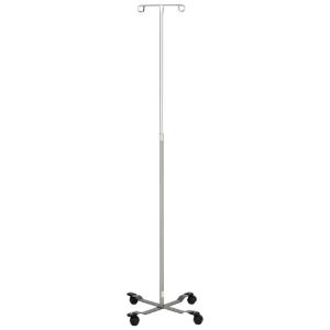 Iv stand economy 2 hook with twist lock with 4 leg painted base