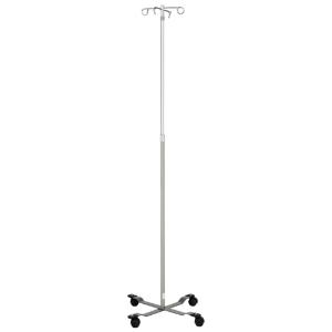 Iv stand economy 4 hook with secure grip hooks wall saver base