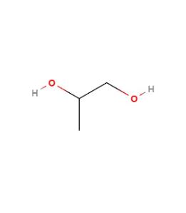 Propylene glycol chemical structure