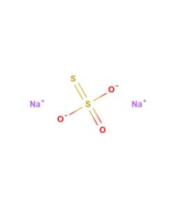 Sodium thiosulfate chemical structure