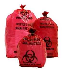 Bag red biohazard 1 gal