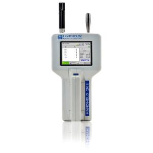 Handheld air particle counter