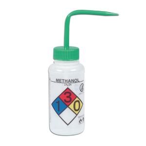 SP Bel-Art Wash Bottles, 4-Color, Right-to-Know, Safety-Vented and Safety-Labeled, Wide Mouth, Bel-Art Products, a part of SP