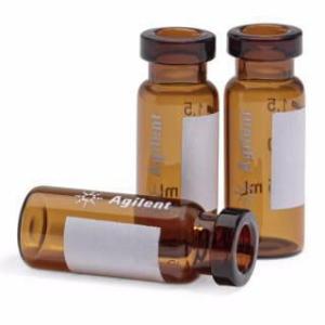 Crimp top vials, with write on spot