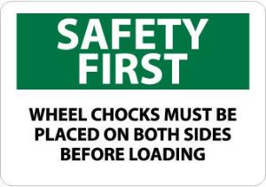 Warehouse Signs, Safety First, National Marker