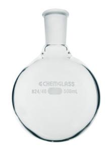 Flasks, Heavy Wall, Round Bottom, Single Neck, Chemglass