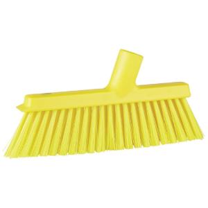 Broom angle thread dustpan 10" yellow