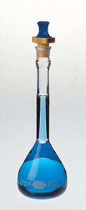 KIMAX® Volumetric Flasks with [ST] Polyethylene Stopper, Class B, Kimble Chase