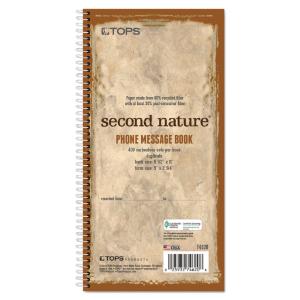 TOPS® Second Nature® Phone Call Book, Essendant
