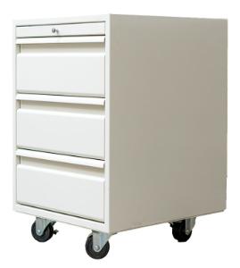 VWR Contour mobile cabinet w/pullboard and locking casters