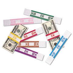 PM Company® Color-Coded Kraft Currency Straps, Essendant
