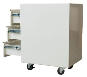 VWR Contour mobile cabinet w/pullboard and locking casters