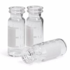 Crimp/snap top vial, with write on spot