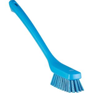 Brush long handle 16.54" hard blue