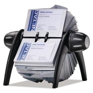 Durable® VISIFIX® Flip Rotary Business Card File, Essendant LLC MS