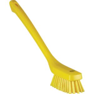 Brush long handle 16.54" hard yellow