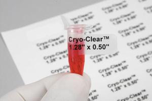 Cryo-clear laser labels