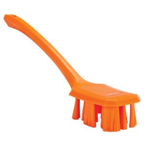 Brush long handle ust stiff orange