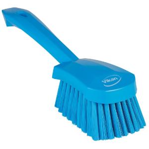 Brush short handle 10.6" soft blue