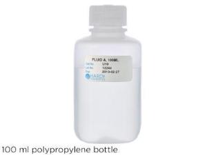 Fluid A polypropylene bottle