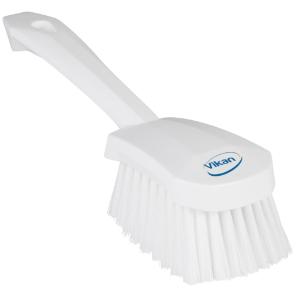 Brush short handle 10.6" soft white