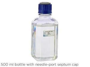 Fluid A bottle with needle port septum