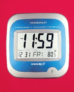 VWR® Calendar/Thermometer Wall Clock