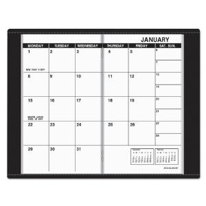 AT-A-GLANCE® Deluxe Pocket-Size Unruled Monthly Planner, Essendant