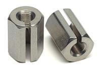 Column nut slotted 6-sided