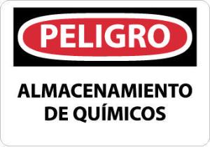 Hazardous Material Peligro Signs, National Marker