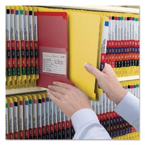 Smead® Colored Pressboard End Tab Classification Folders with SafeSHIELD™ Coated Fasteners