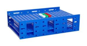 Mega rack 10 to 13 mm tubes, blue