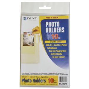 C-Line® Peel and Stick Photo Holders
