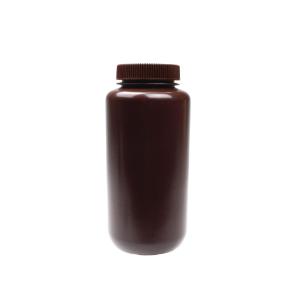 Reagent bottles, wide mouth, HDPE, amber, 1000 ml