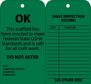 Scaffold Status Tags, National Marker