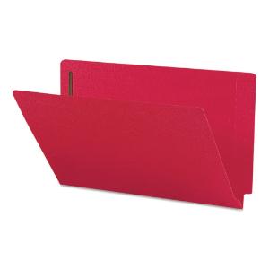 Smead® Heavyweight Colored End Tab Folders with Fasteners