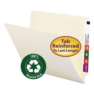 Smead® 100% Recycled Manila End Tab Folders