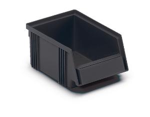 Case of ESD stacking bins, black