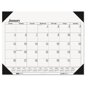 House of Doolittle™ One-Color Dated Monthly Desk Pad Calendar, Essendant