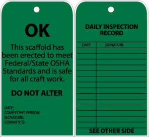 Scaffold Status Tags, National Marker
