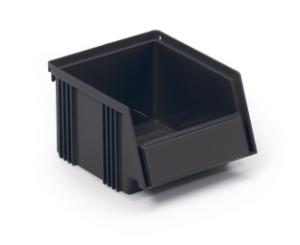 Case of ESD stacking bins, black