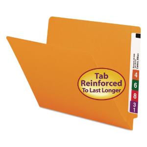 Smead® Reinforced End Tab Colored Folders